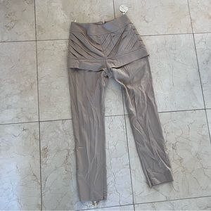 Sophia Hegg NWT $475 Taupe Beige Pants Sz 36